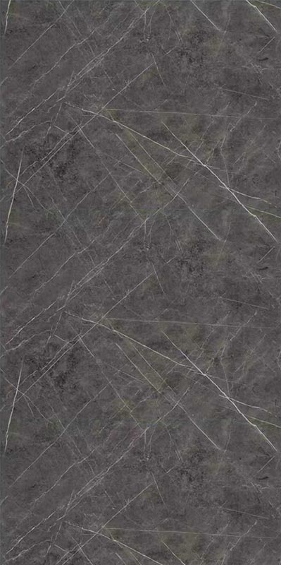 Hoja de PVC tipo Mármol Carrara Oscuro